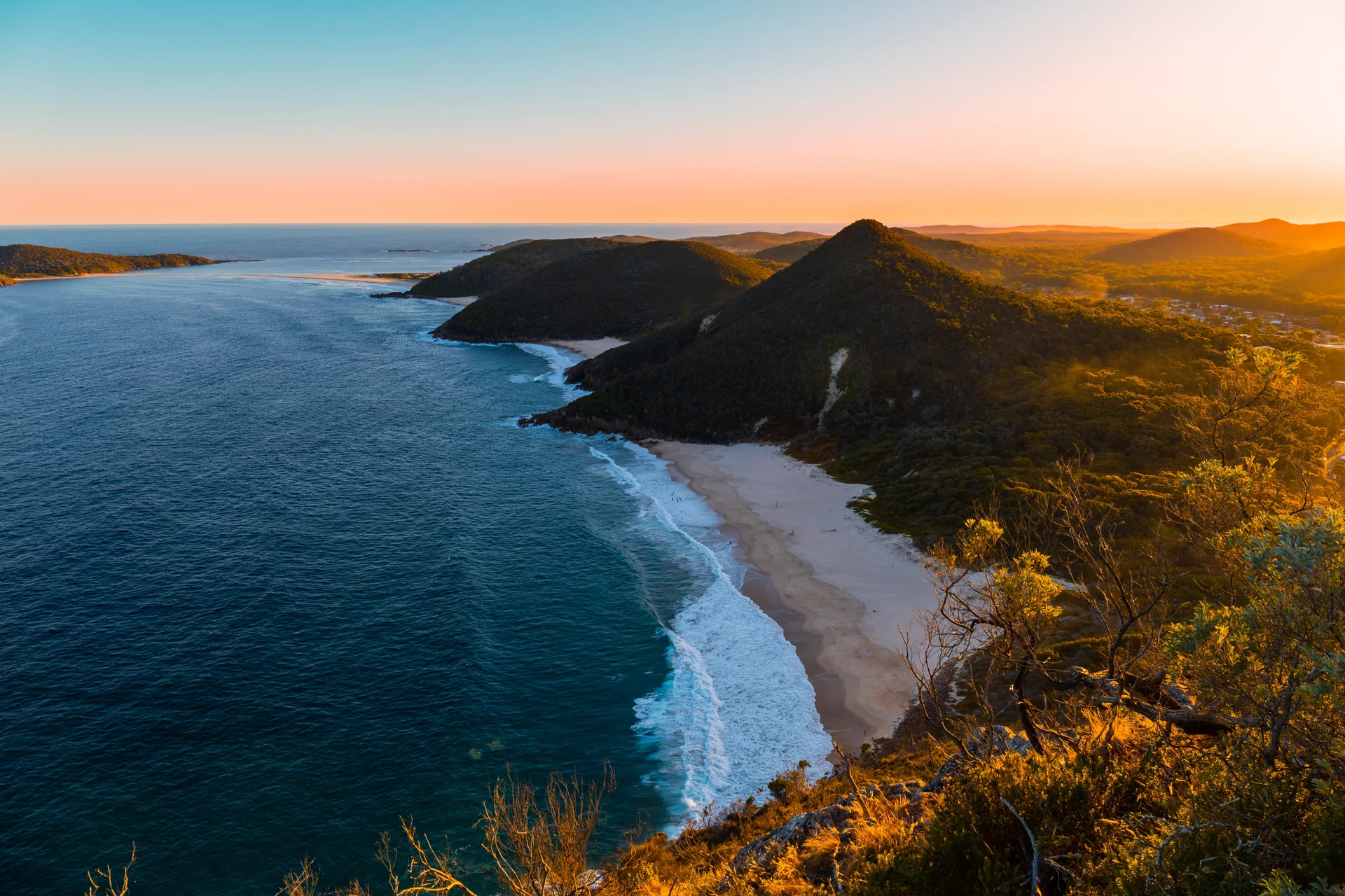 Port Stephens from Mount Tomaree, Hunter Region